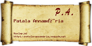 Patala Annamária névjegykártya